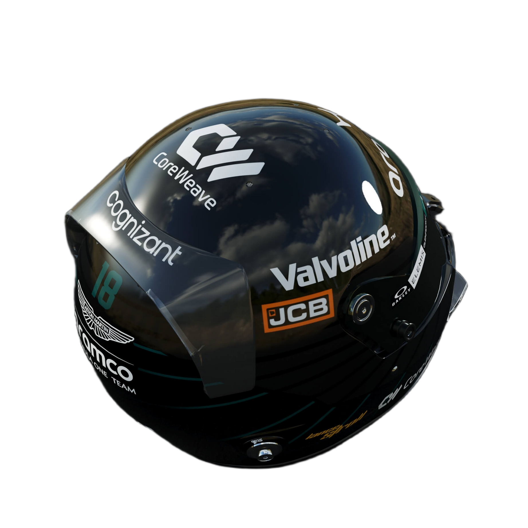 Handcrafted Lance Stroll Inspired 2026 Racing Display Helmet – 1:1 Scale