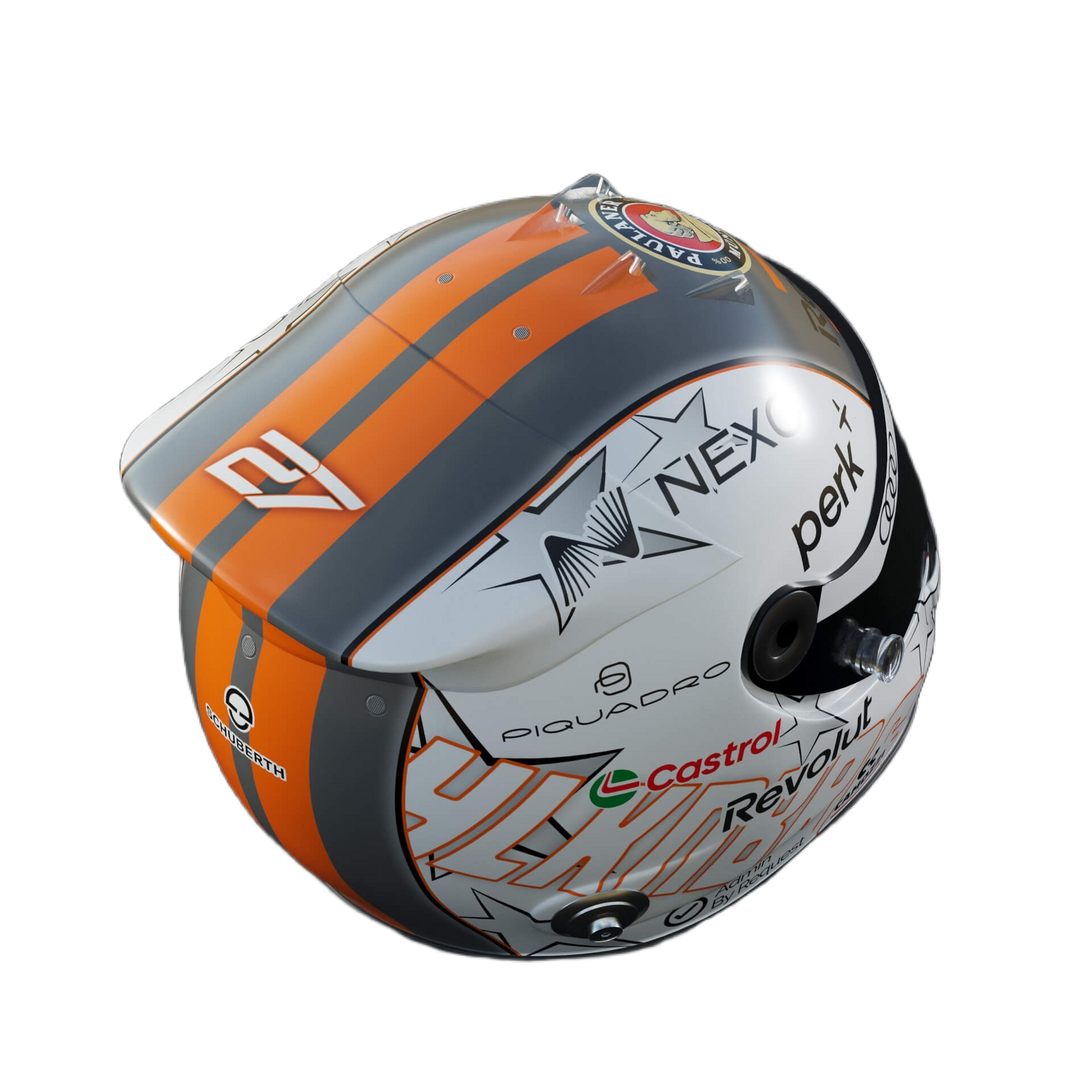 Handcrafted Nico Hulkenberg Inspired 2026 Racing Display Helmet – 1:1 Scale