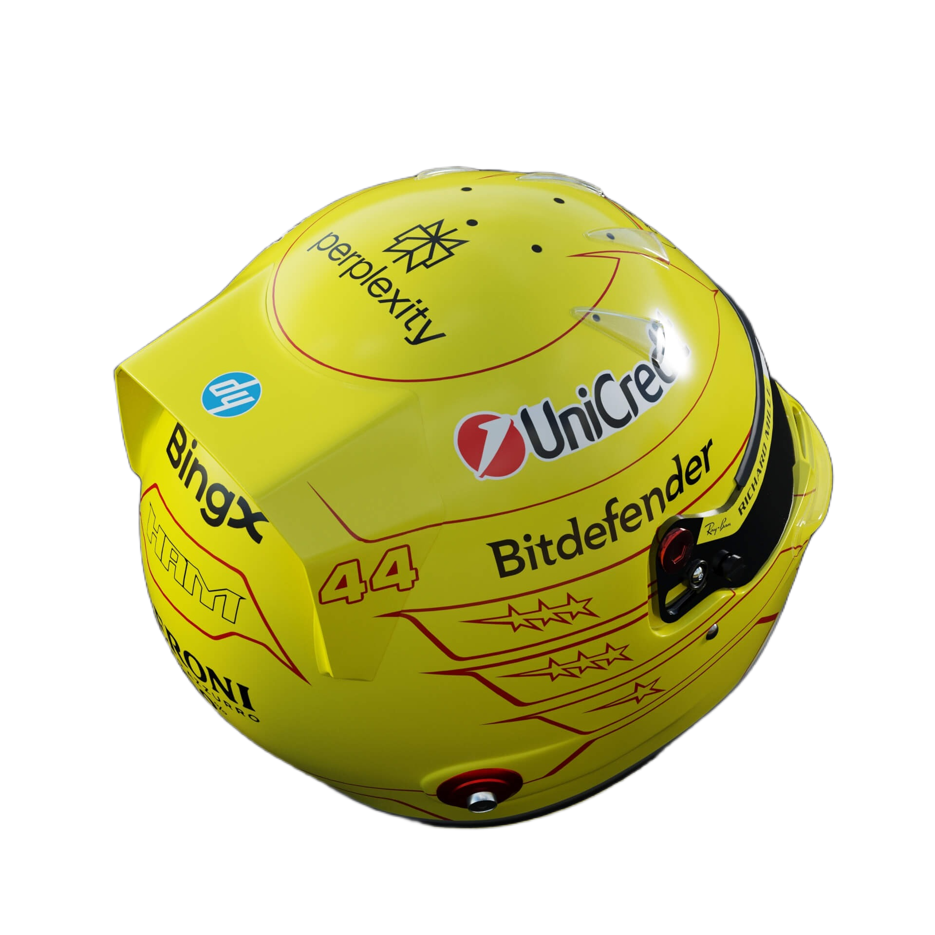 Handcrafted Lewis Hamilton Inspired 2026 Racing Display Helmet – 1:1 Scale
