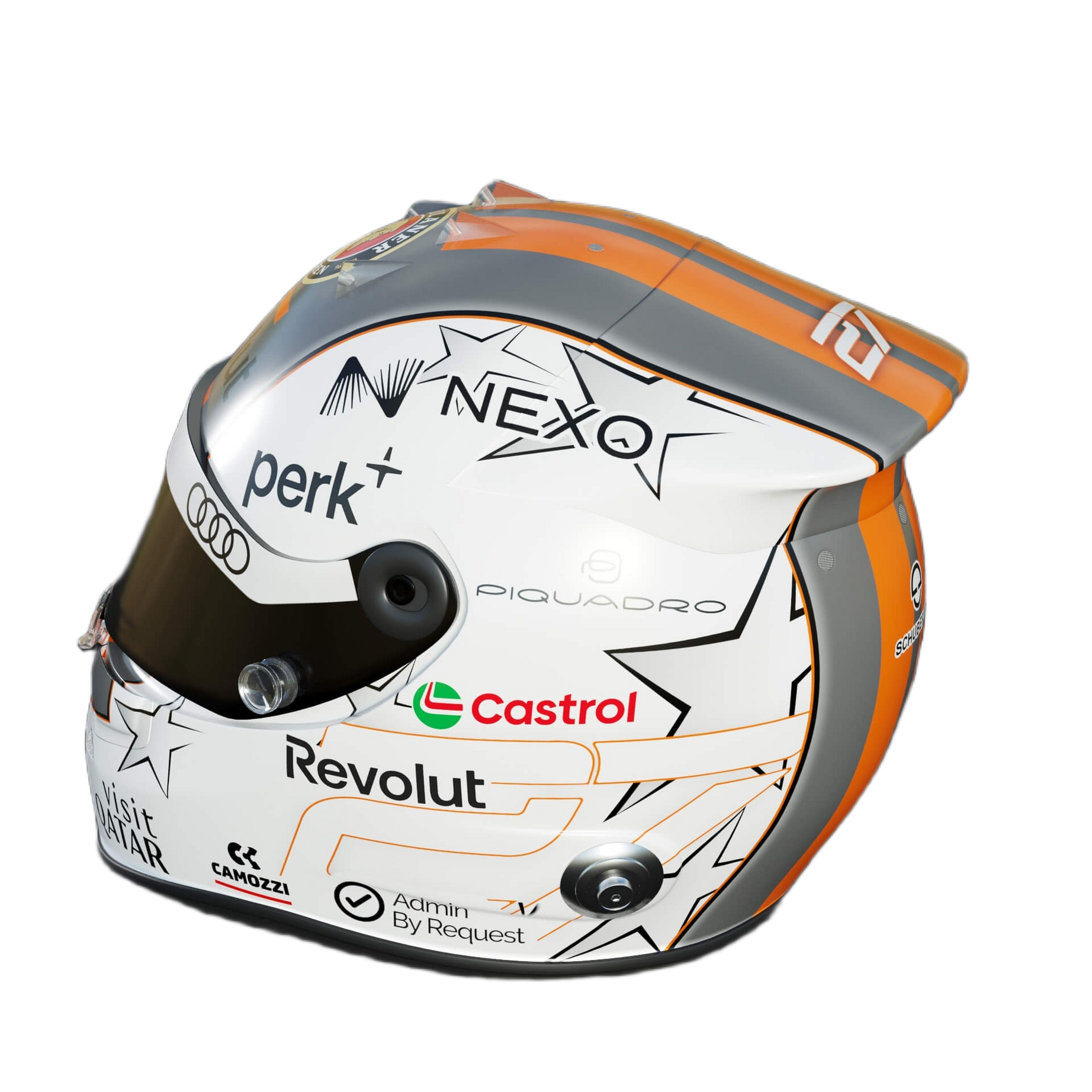 Handcrafted Nico Hulkenberg Inspired 2026 Racing Display Helmet – 1:1 Scale