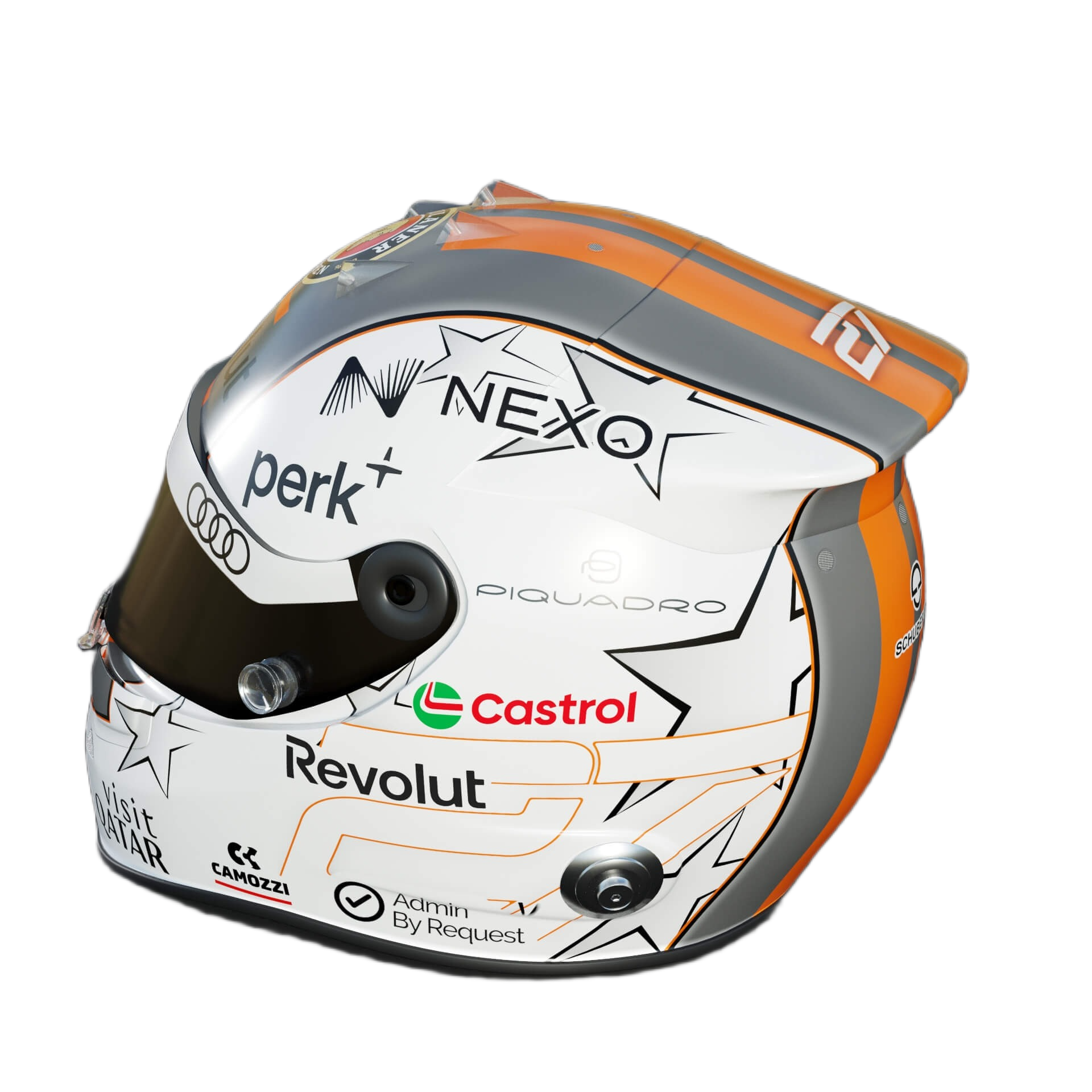 Handcrafted Nico Hulkenberg Inspired 2026 Racing Display Helmet – 1:1 Scale