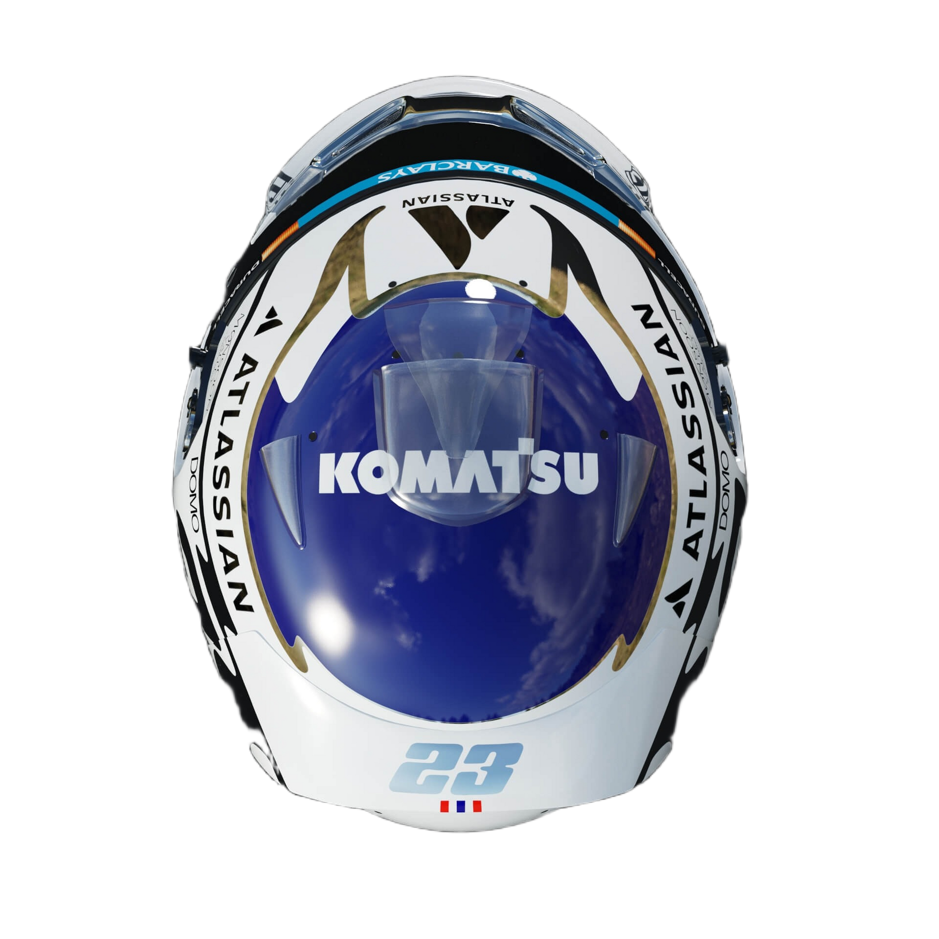 Handcrafted Alexander Albon Inspired 2026 Racing Display Helmet – 1:1 Scale