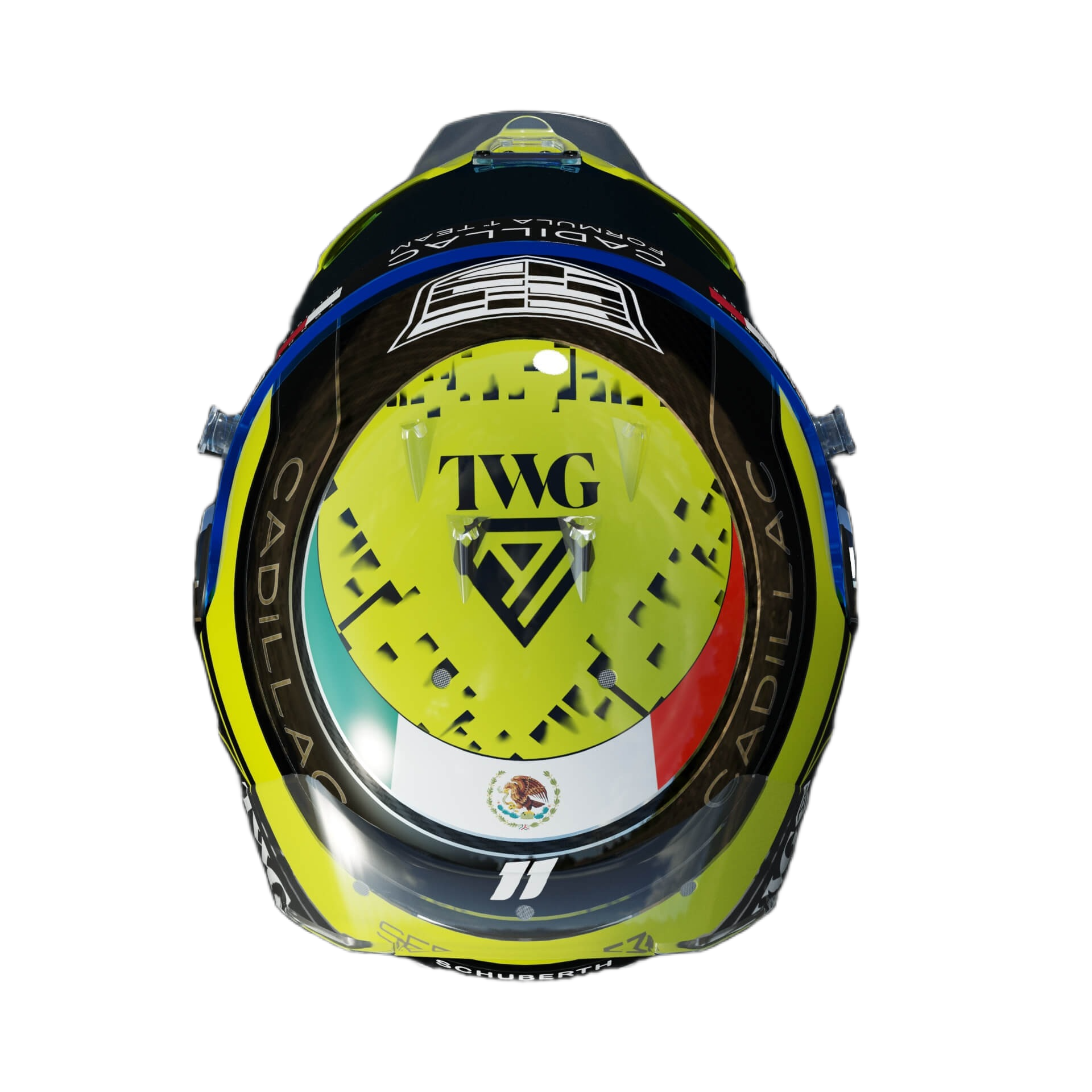 Handcrafted Sergio Perez Inspired 2026 Racing Display Helmet – 1:1 Scale