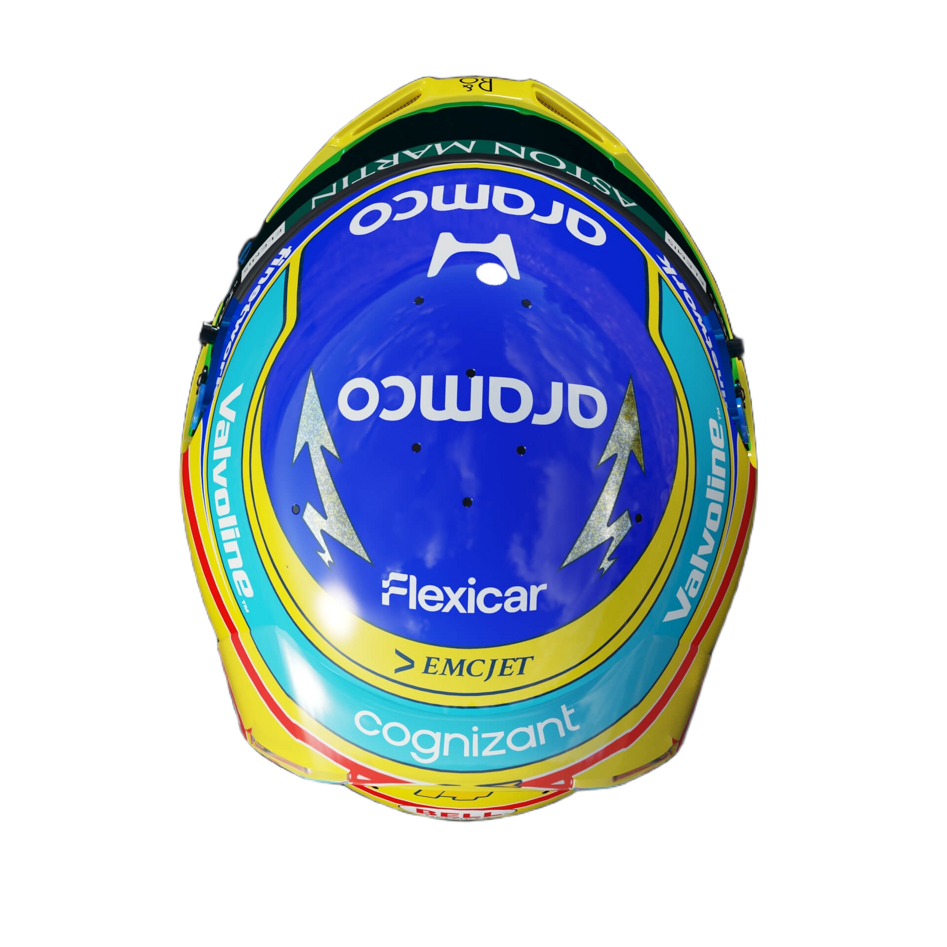 Handcrafted Fernando Alonso Inspired 2026 Racing Display Helmet – 1:1 Scale