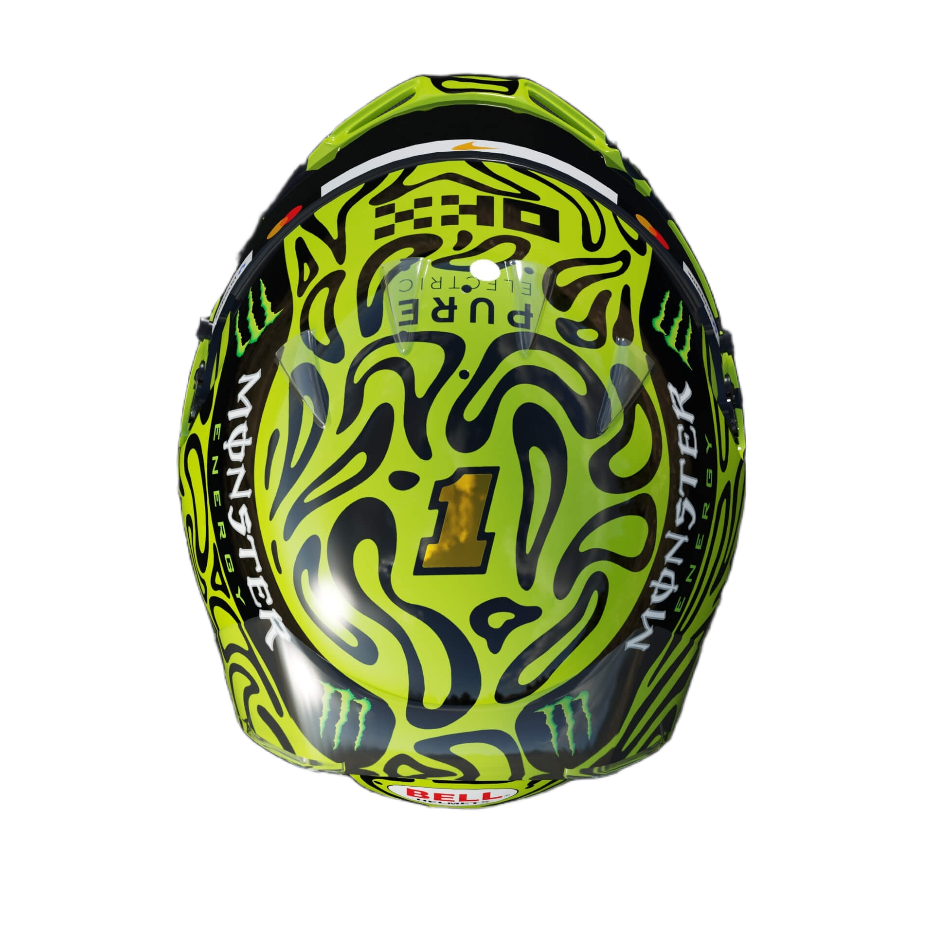 Handcrafted Lando Norris Inspired 2026 Racing Display Helmet – 1:1 Scale