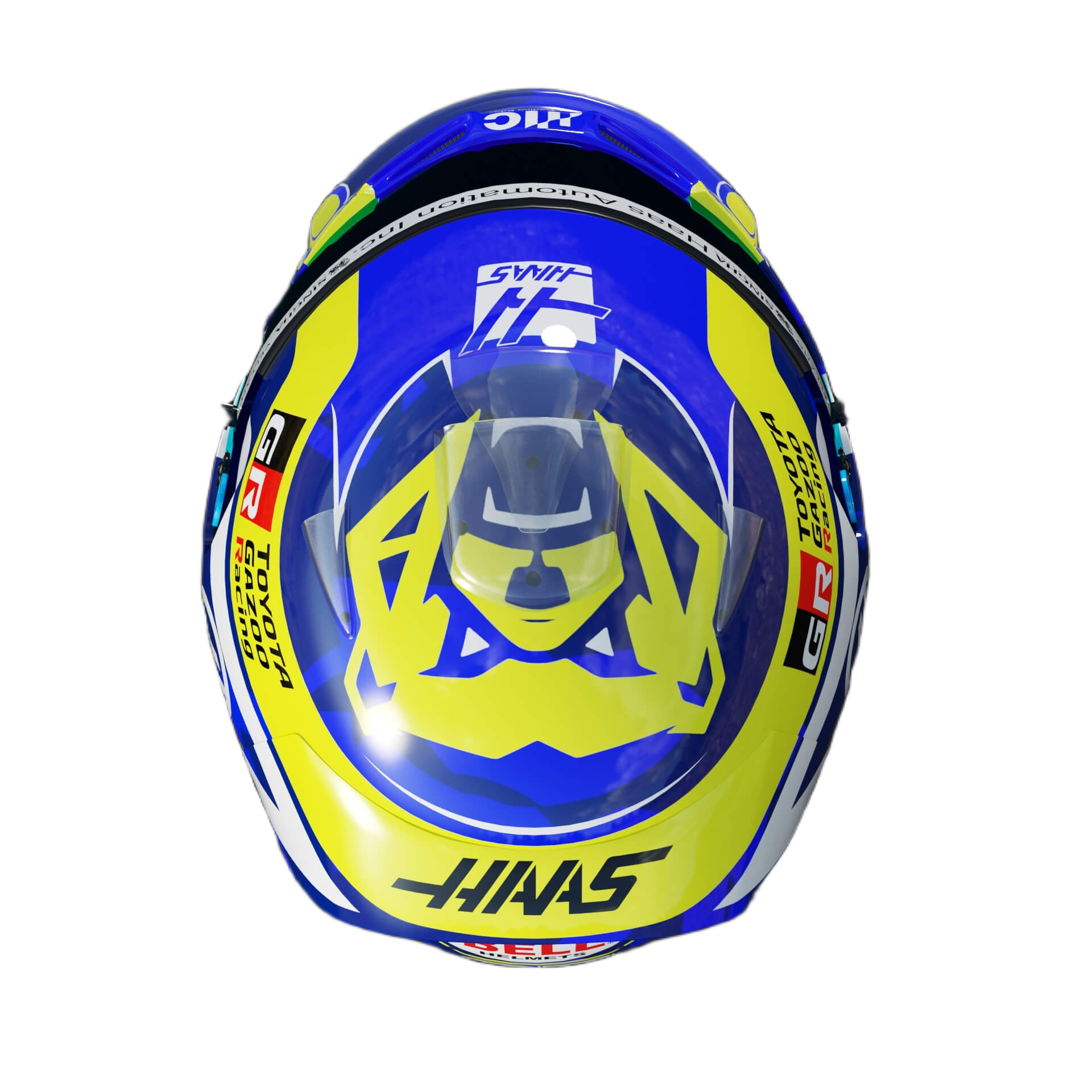 Handcrafted Oliver Bearman Inspired 2026 Racing Display Helmet – 1:1 Scale