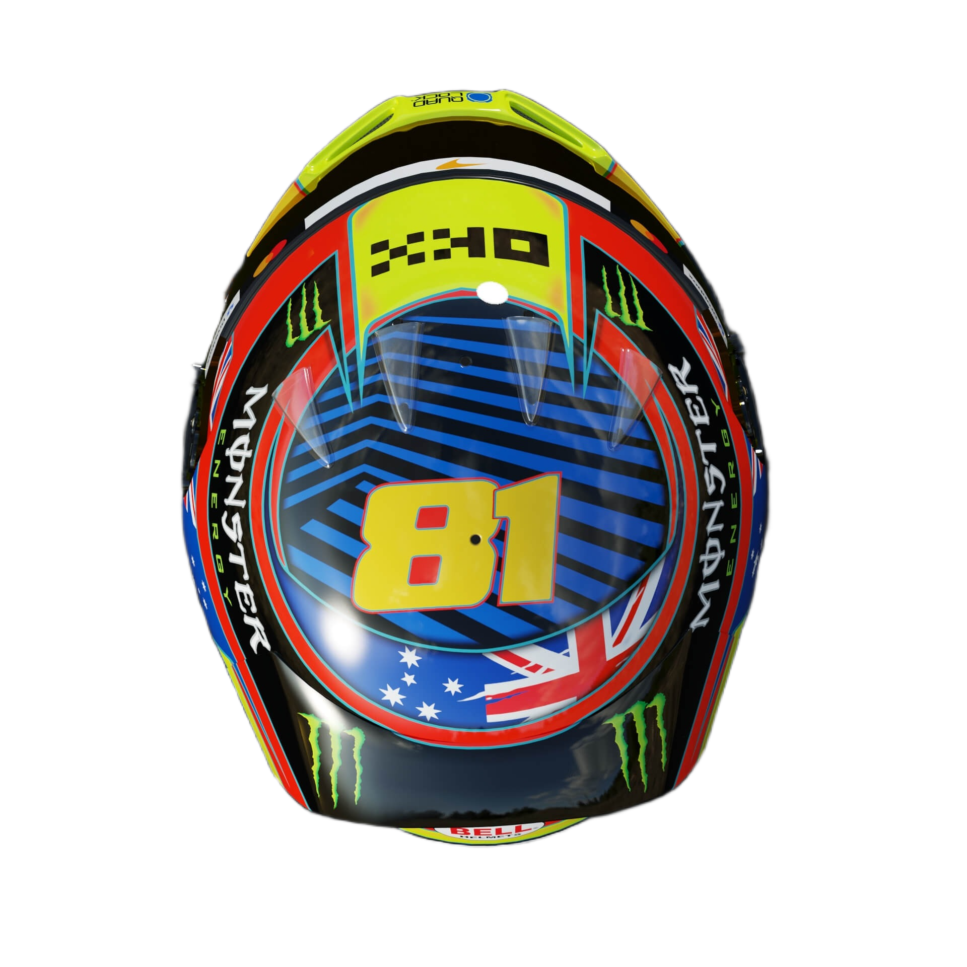 Handcrafted Oscar Piastri Inspired 2026 Racing Display Helmet – 1:1 Scale
