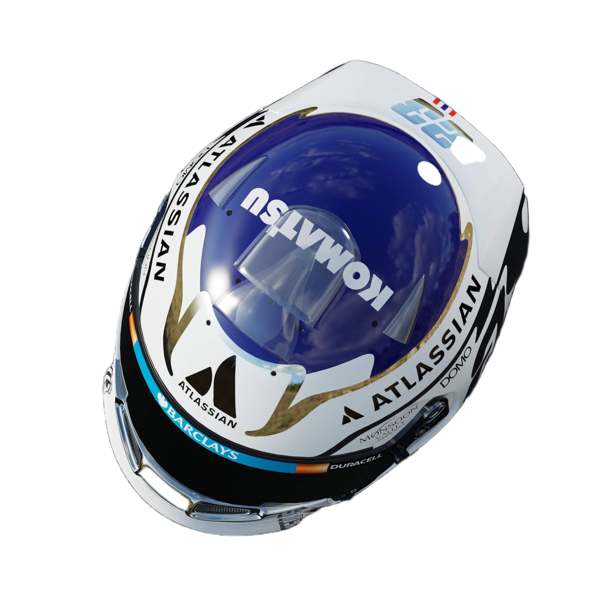 Handcrafted Alexander Albon Inspired 2026 Racing Display Helmet – 1:1 Scale