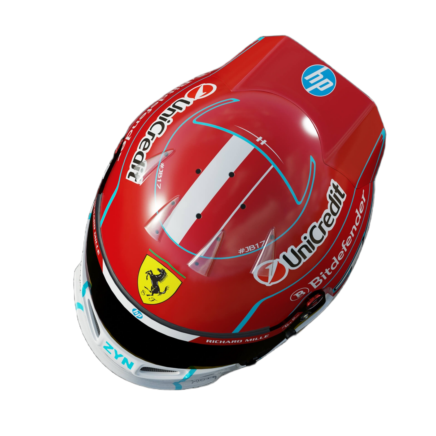 Handcrafted Charles Leclerc Inspired 2026 Racing Display Helmet – 1:1 Scale
