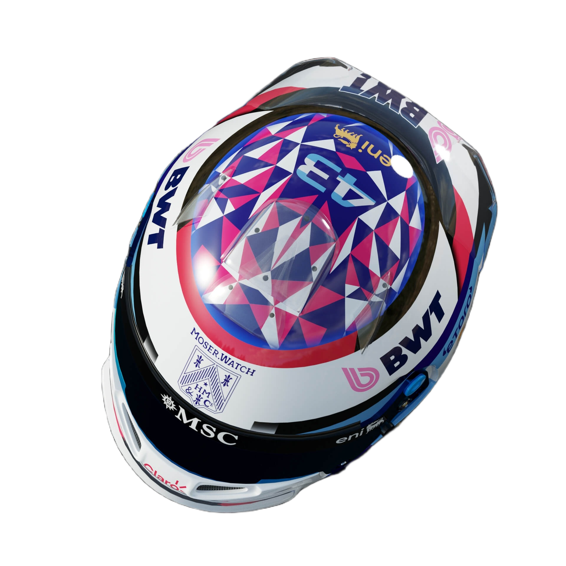 Handcrafted Franco Colapinto Inspired 2026 Racing Display Helmet – 1:1 Scale