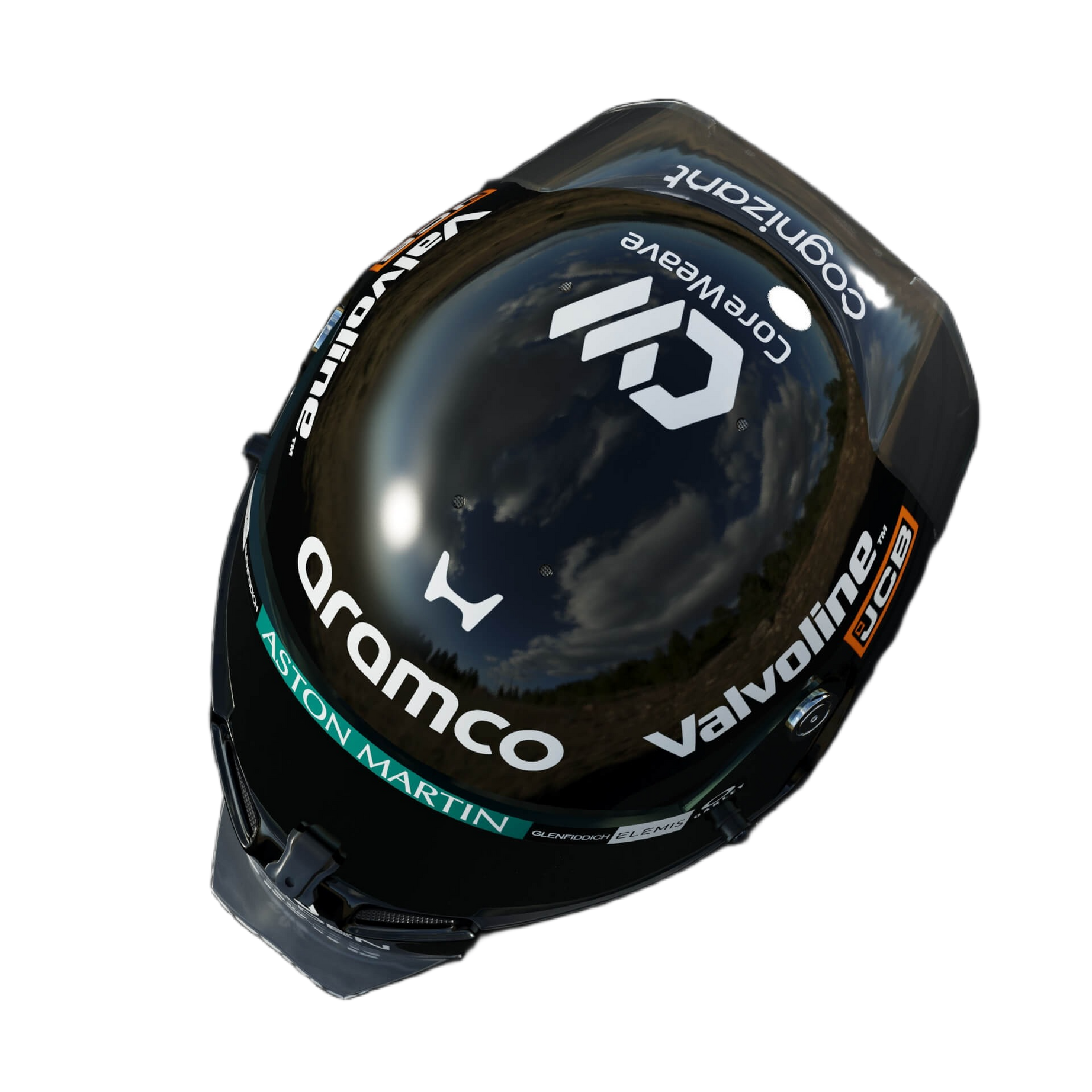 Handcrafted Lance Stroll Inspired 2026 Racing Display Helmet – 1:1 Scale