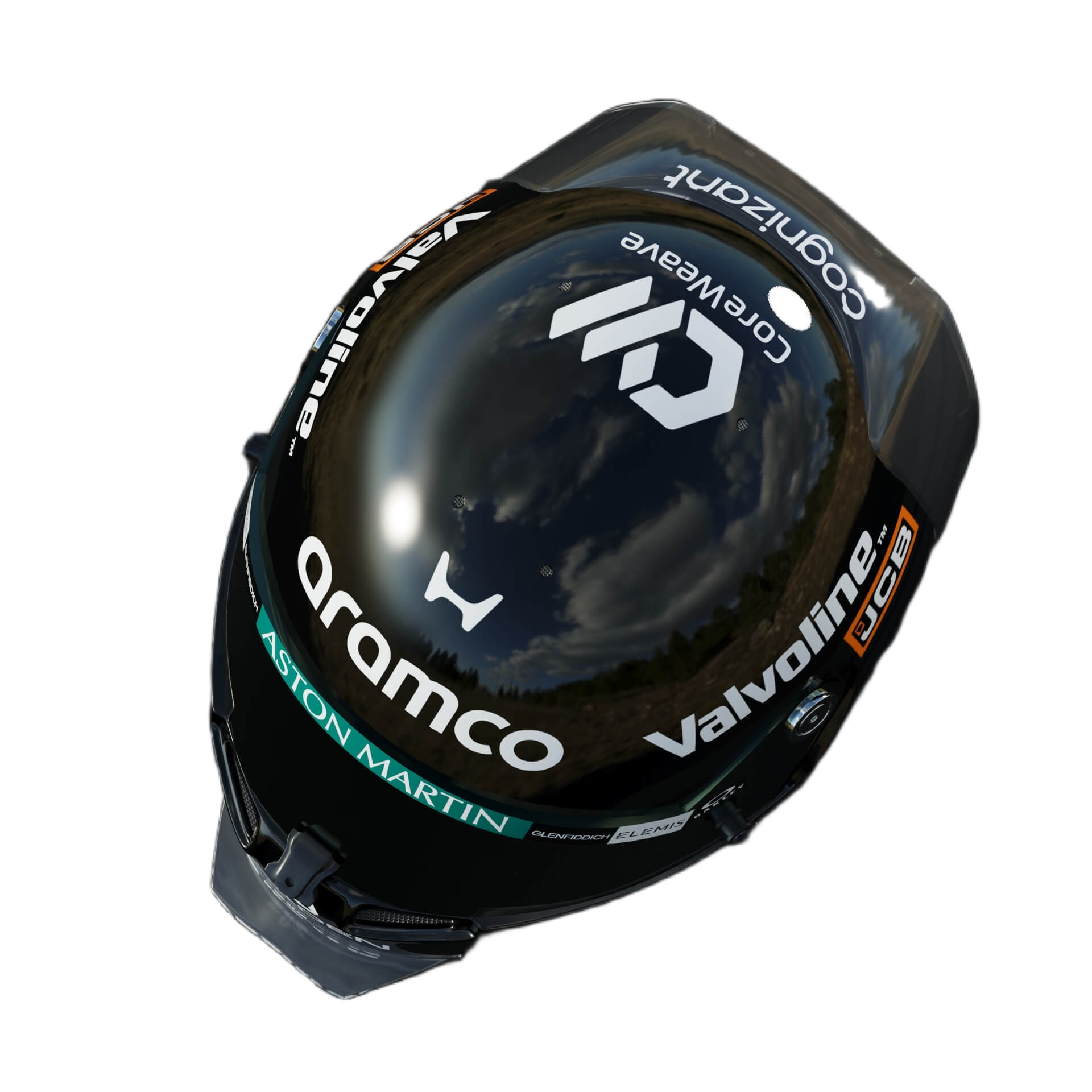 Handcrafted Lance Stroll Inspired 2026 Racing Display Helmet – 1:1 Scale