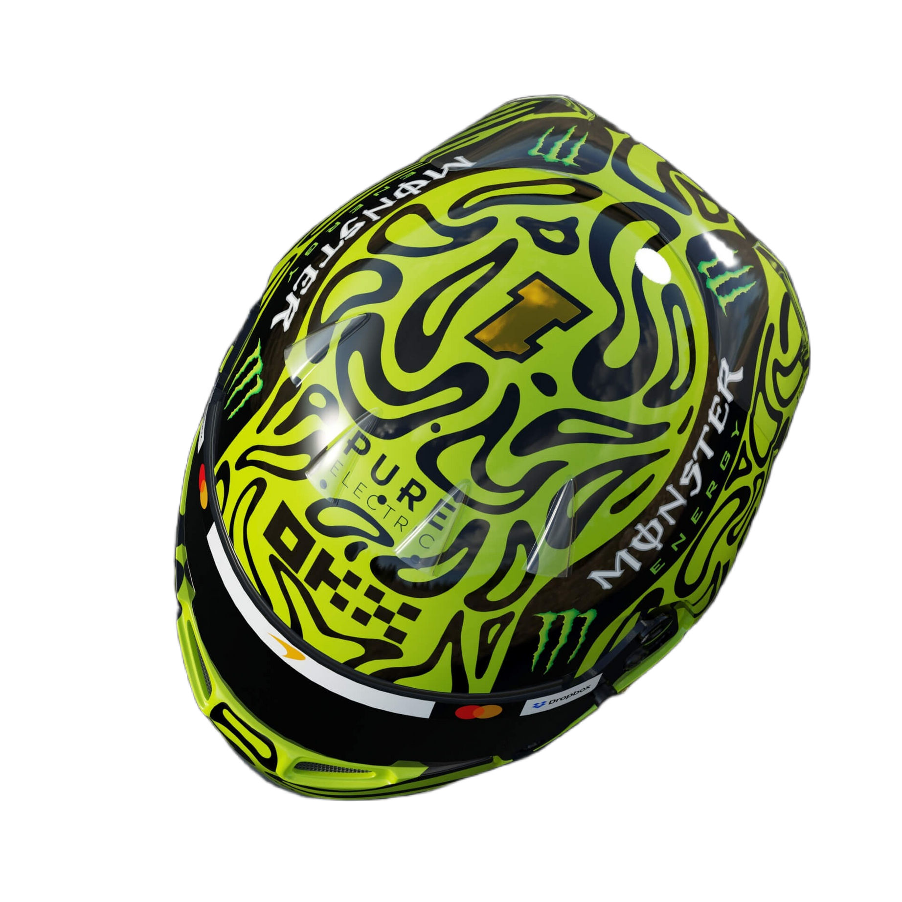 Handcrafted Lando Norris Inspired 2026 Racing Display Helmet – 1:1 Scale