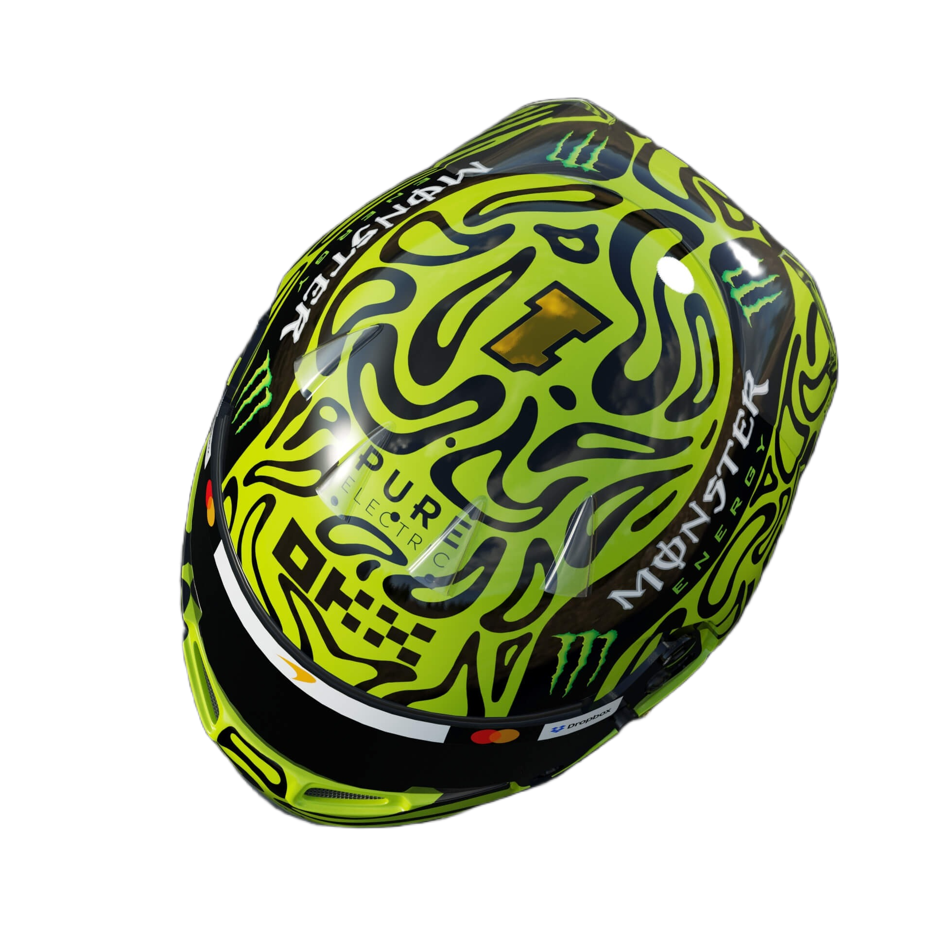 Handcrafted Lando Norris Inspired 2026 Racing Display Helmet – 1:1 Scale