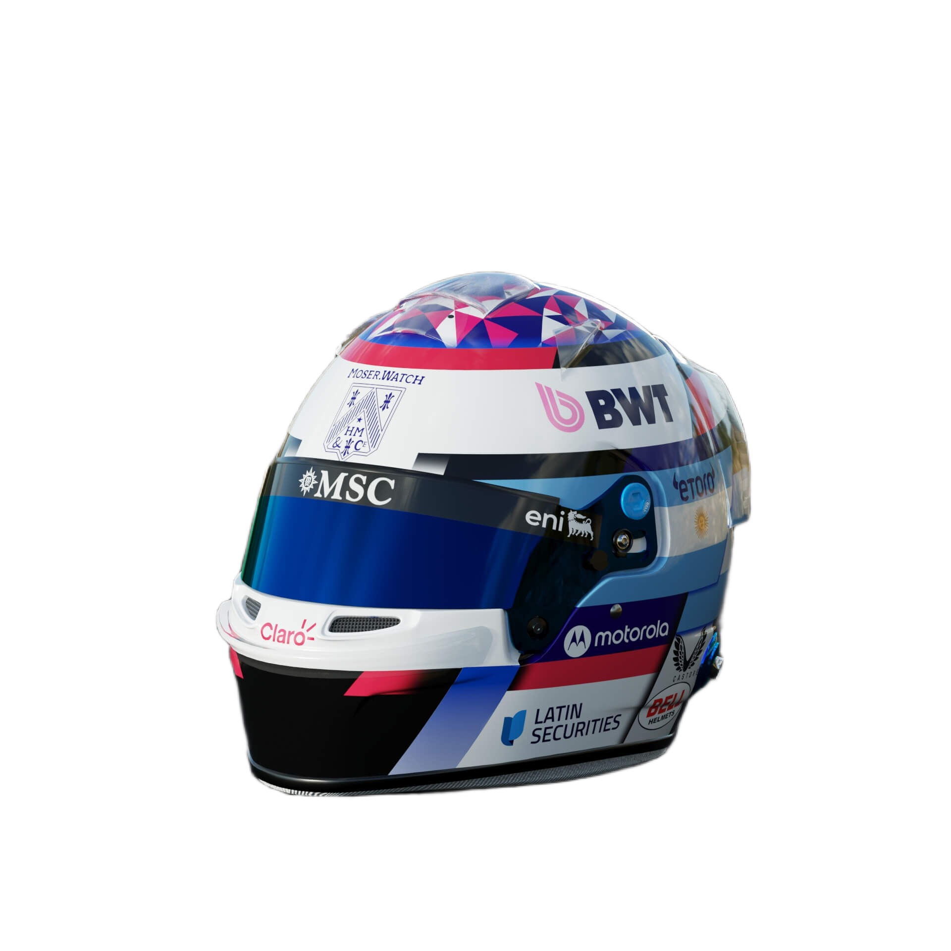 Handcrafted Franco Colapinto Inspired 2026 Racing Display Helmet – 1:1 Scale