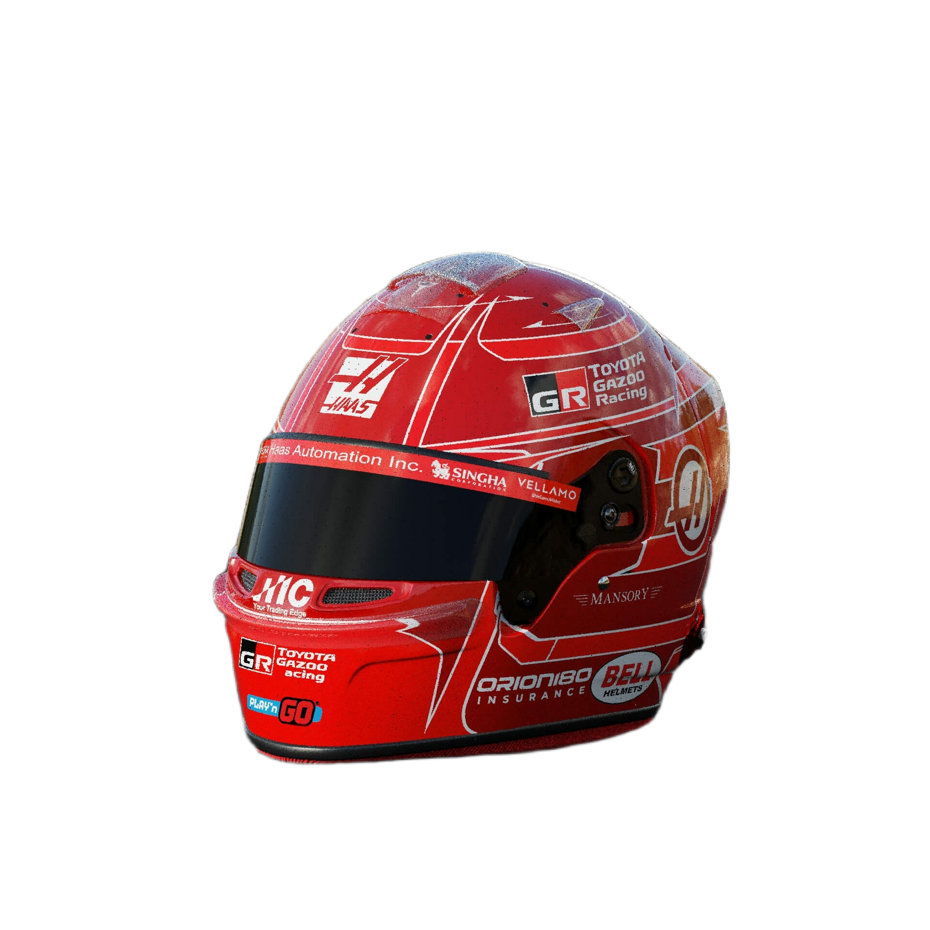 Handcrafted Esteban Ocon Inspired 2026 Racing Display Helmet – 1:1 Scale