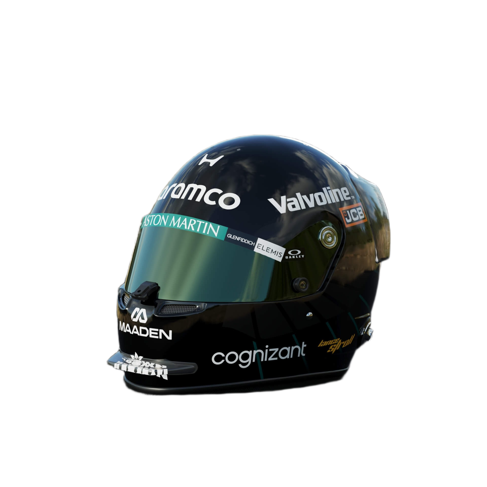 Handcrafted Lance Stroll Inspired 2026 Racing Display Helmet – 1:1 Scale