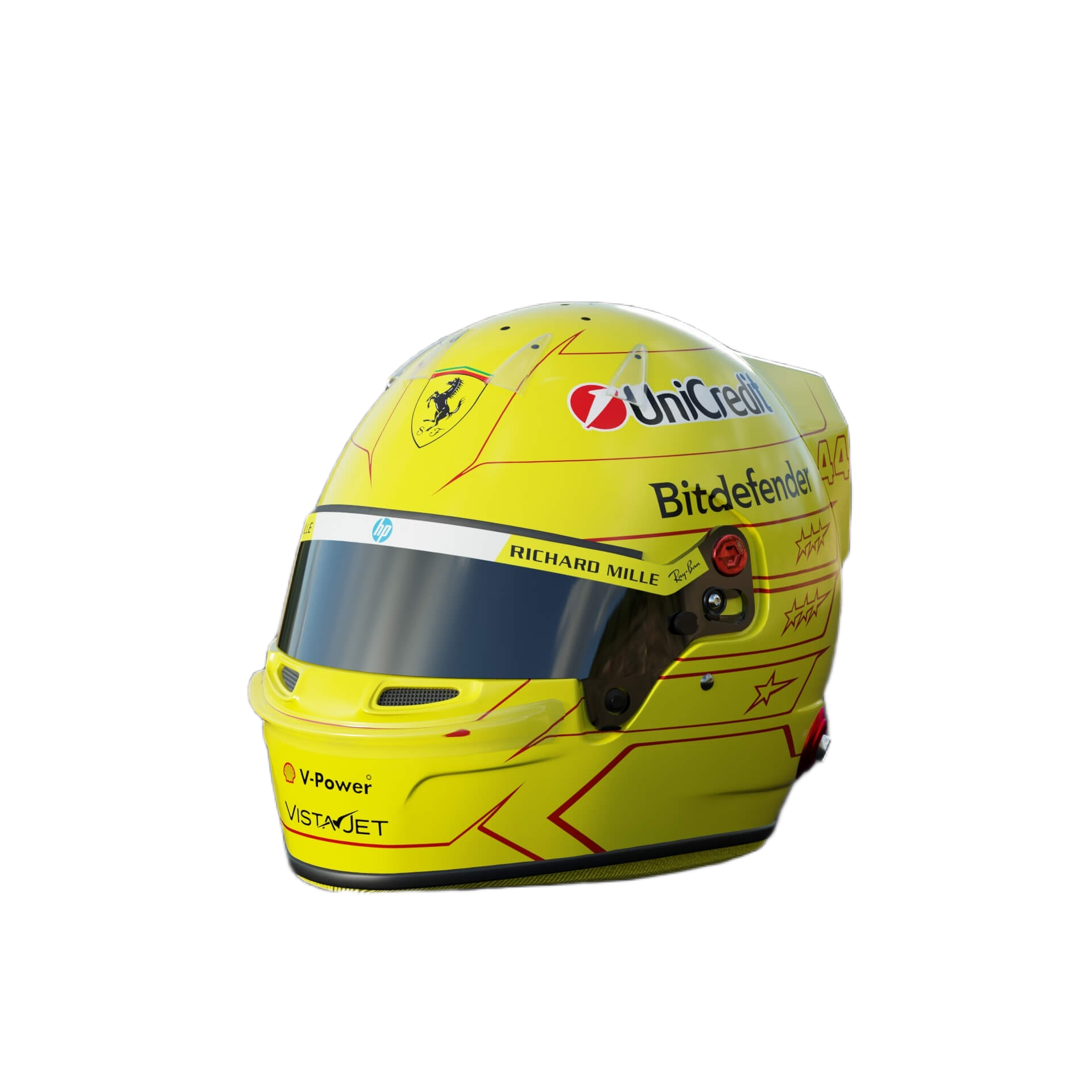 Handcrafted Lewis Hamilton Inspired 2026 Racing Display Helmet – 1:1 Scale