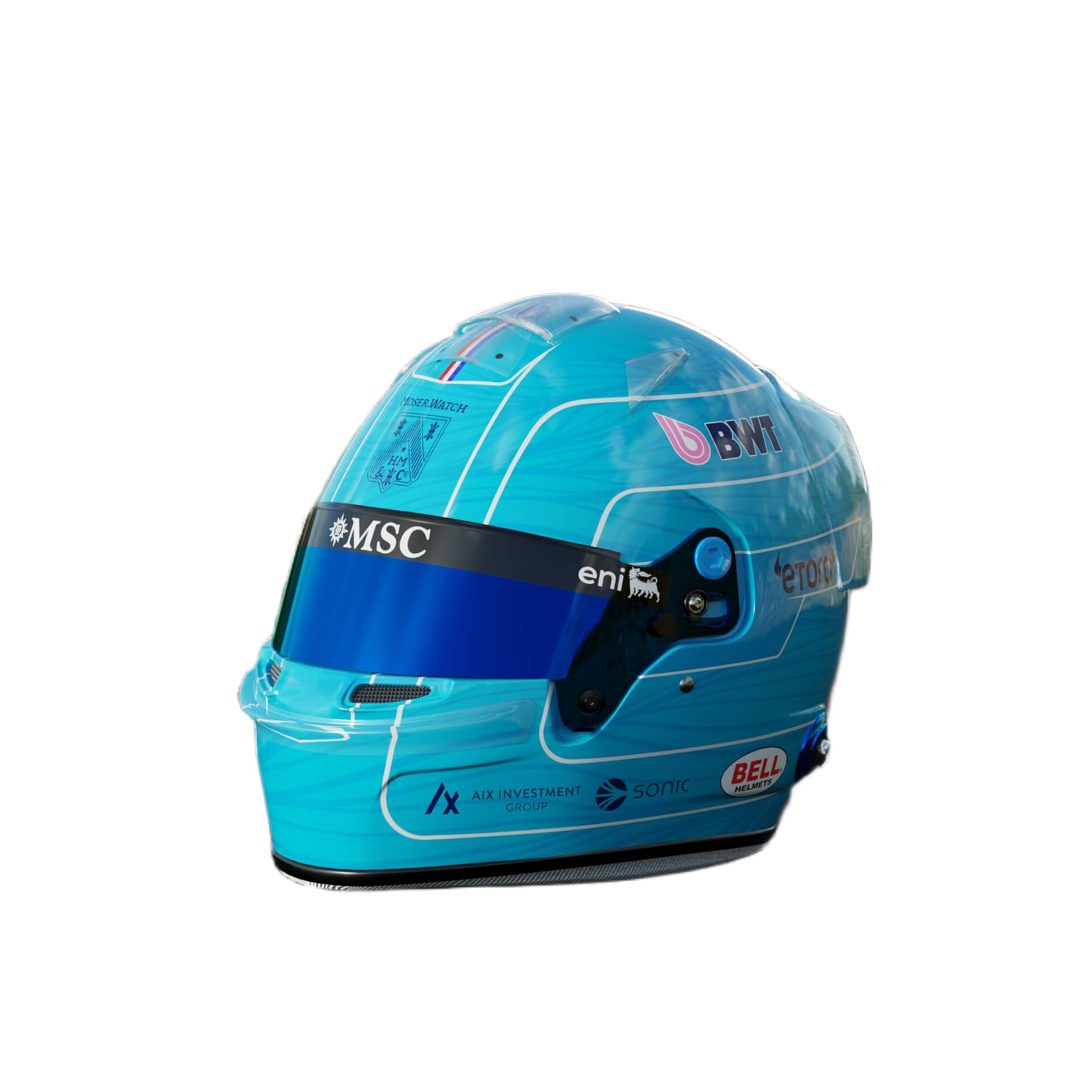 Handcrafted Pierre Gasly Inspired 2026 Racing Display Helmet – 1:1 Scale